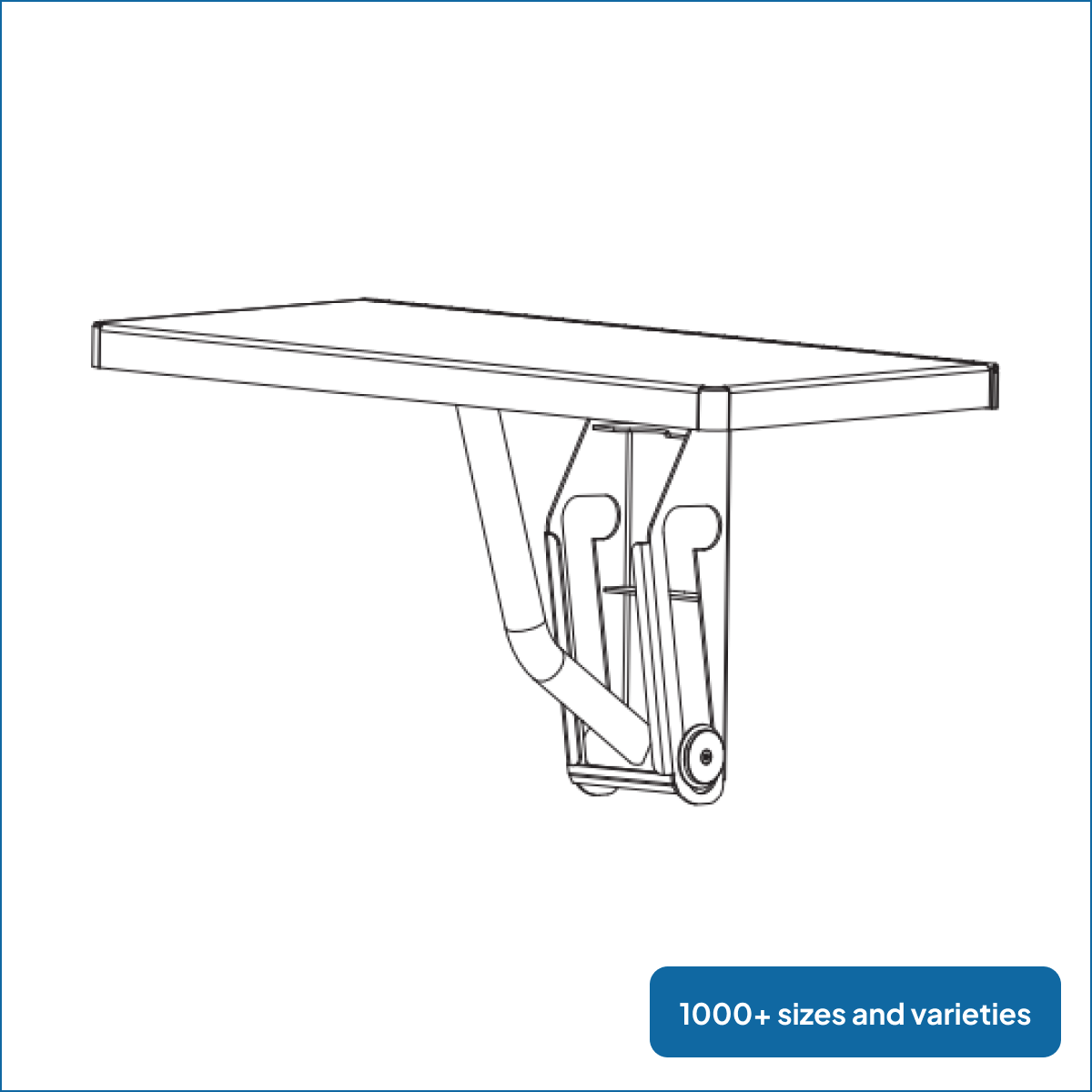 Diagram of Shower Seats available for detention centers