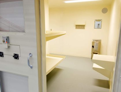 Picture of the inside of a prison cell